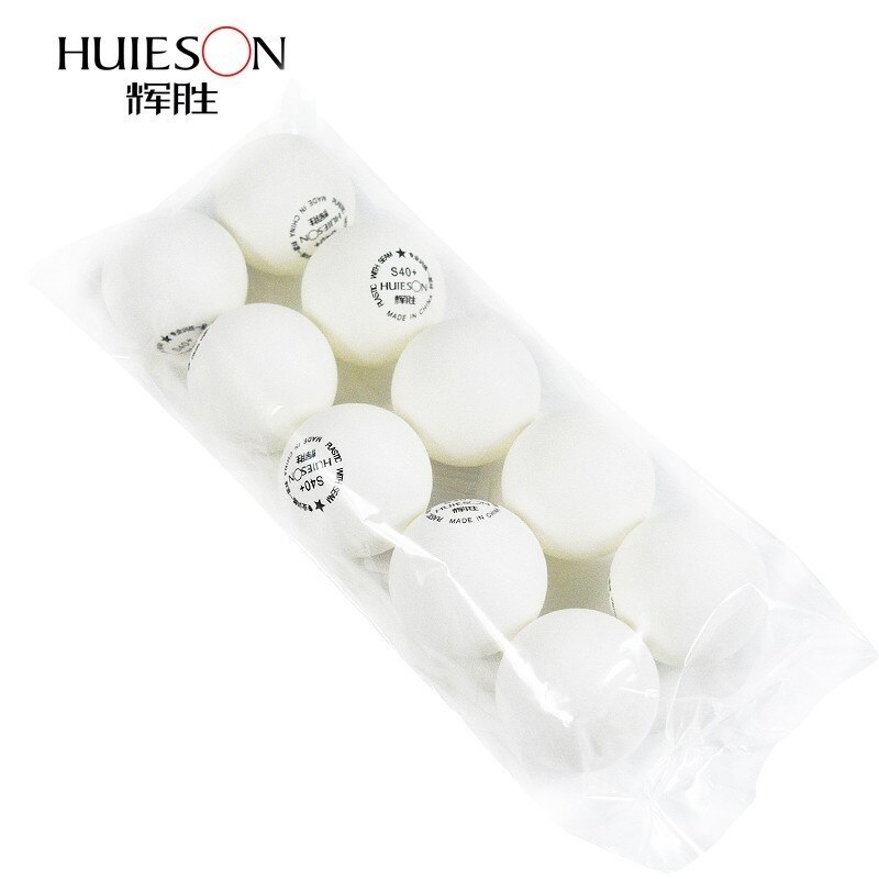 Huieson 10pcs/pack ABS Plastic Table Tennis Balls for Training 40+mm Dia. One Star Ping Pong Training Balls for Teenagers Adults